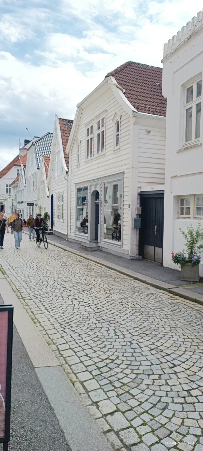 Eine Gasse in Bergens Altstadt